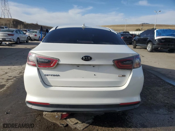 2016 Kia Optima Hybrid with VIN KNAGM4AD2G5096655, listed as a Copart auction lot 47435075 with NaN miles and Salvage Title. Bid and sale history available at carsss.com. Image 6.