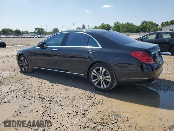 2015 Mercedes-Benz S 550 with VIN WDDUG8FB2FA110951, listed as a Copart auction lot 61724525 with 124,173 mi miles and Salvage title. Bid and sale history available at DreamBid. Image 2.