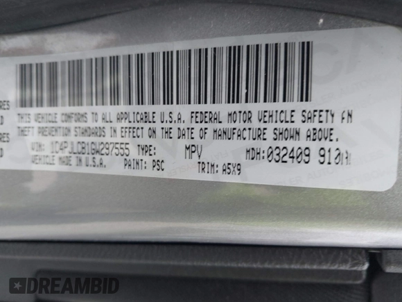 2016 Jeep Cherokee 75th Anniversary with VIN 1C4PJLCB1GW297555, listed as a IAAI auction lot 41232269 with 257,033 mi miles. Bid and sale history available at carsss.com. Image 9.