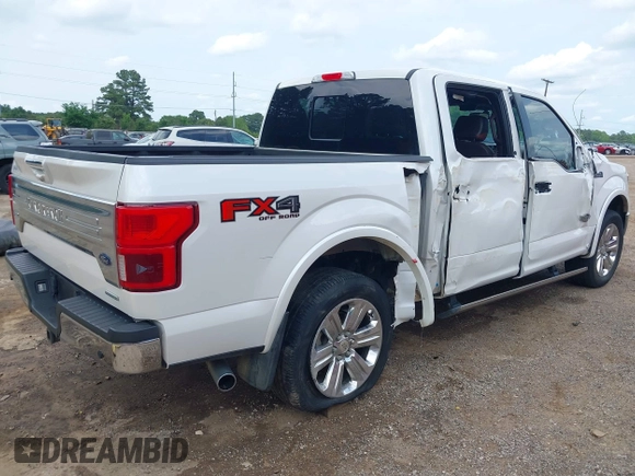 2018 Ford F-150 XL with VIN 1FTEW1EG5JFA30240, listed as a IAAI auction lot 42124343 with 102,361 mi miles and . Bid and sale history available at DreamBid. Image 4.