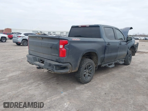 2020 Chevrolet Silverado 1500 Custom Trail Boss with VIN 3GCPYCEF0LG237447, listed as a IAAI auction lot 41213464 with 118,562 mi miles and . Bid and sale history available at DreamBid. Image 4.