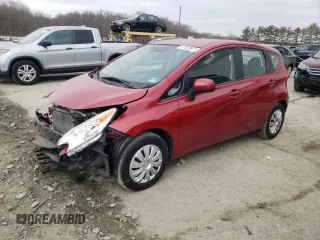 2014 Nissan Note S Plus with VIN 3N1CE2CP5EL437055, listed as a Copart auction lot 47653675 with 38,929 mi miles and Salvage Title. Bid and sale history available at DreamBid. Image 1.