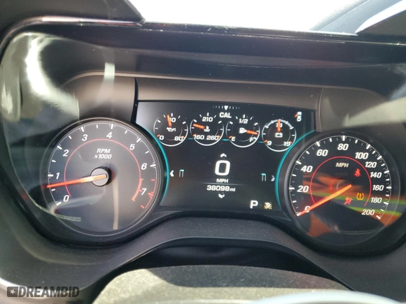 2017 Chevrolet Camaro 2SS with VIN 1G1FH3D75H0101258, listed as a Copart auction lot 77250814 with 38,098 mi miles and Salvage Title. Bid and sale history available at carsss.com. Image 9.