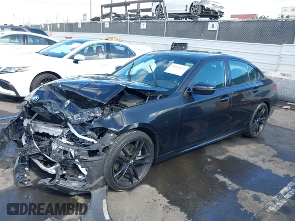 2021 BMW 3 Series 330i with VIN 3MW5R1J01M8B95857, listed as a IAAI auction lot 41522820 with 1 mi miles. Bid and sale history available at carsss.com. Image 17.