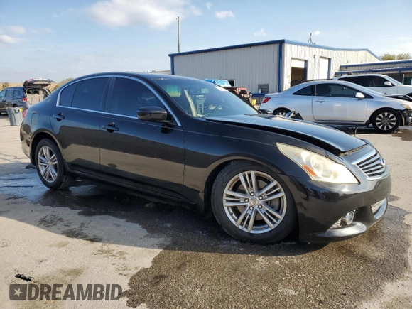 2013 Infiniti G37 Sedan Journey with VIN JN1CV6AP0DM726004, listed as a Copart auction lot 46457745 with 103,135 mi miles and Salvage Title. Bid and sale history available at carsss.com. Image 4.