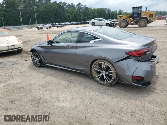 2017 Infiniti Q60 Premium with VIN JN1CV7EL7HM320126, listed as a Copart auction lot 58373345 with 97,122 mi miles and Salvage title. Bid and sale history available at DreamBid. Image 2.