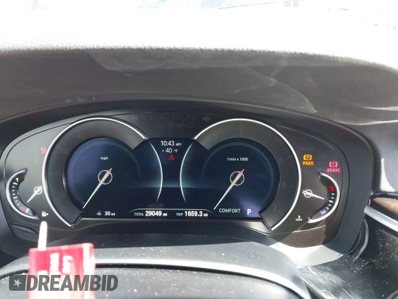 2019 BMW 5 Series 530i with VIN WBAJA5C50KWW02304, listed as a IAAI auction lot 42338536 with 29,049 mi miles and . Bid and sale history available at DreamBid. Image 7.