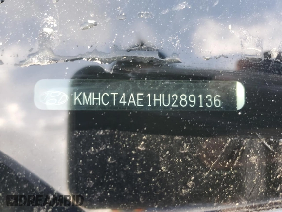 2017 Hyundai Accent SE with VIN KMHCT4AE1HU289136, listed as a Copart auction lot 49955455 with 176,800 mi miles and Salvage Title. Bid and sale history available at carsss.com. Image 12.