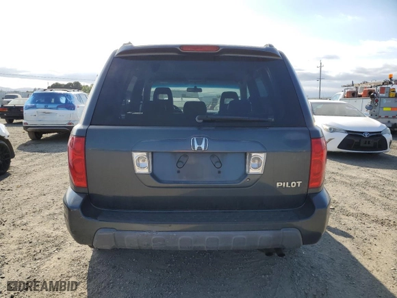 2004 Honda Pilot EX with VIN 2HKYF18524H542443, listed as a Copart auction lot 53093515 with 175,494 mi miles and Salvage Title. Bid and sale history available at carsss.com. Image 6.