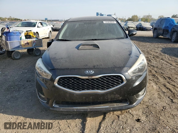 2015 Kia Cadenza Premium with VIN KNALN4D75F5188665, listed as a Copart auction lot 74583834 with 132,377 mi miles and Salvage Title. Bid and sale history available at carsss.com. Image 5.