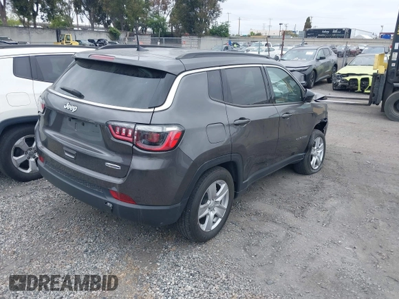 2022 Jeep Compass Latitude with VIN 3C4NJCBB8NT188411, listed as a IAAI auction lot 42011145 with 14,629 mi miles and . Bid and sale history available at DreamBid. Image 4.