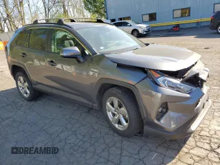 2021 Toyota RAV4 Hybrid LE with VIN 4T3B6RFV1MU042547, listed as a Copart auction lot 53558175 with 77,985 mi miles and Salvage title. Bid and sale history available at DreamBid. Image 4.