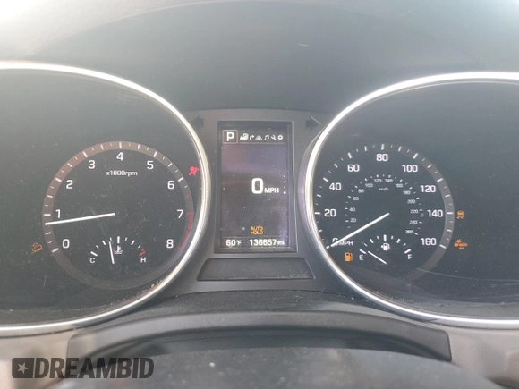 2017 Hyundai Santa Fe Ultimate with VIN 5XYZW4LA6HG422927, listed as a Copart auction lot 48795605 with 136,657 mi miles and Salvage title. Bid and sale history available at DreamBid. Image 9.