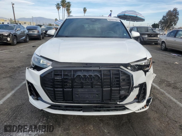 2022 Audi Q3 S line Premium with VIN WA1DECF38N1095344, listed as a Copart auction lot 43791725 with 16,261 mi miles and Salvage Title. Bid and sale history available at carsss.com. Image 5.