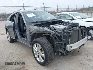 2012 Infiniti FX35 with VIN JN8AS1MW1CM152650, listed as a IAAI auction lot 41277543 with 1 mi miles. Bid and sale history available at carsss.com. Image 1.