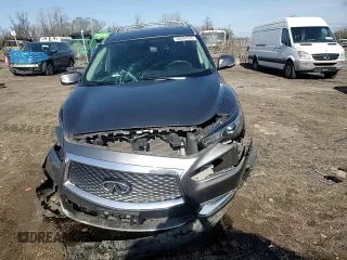 2019 Infiniti QX60 Luxe with VIN 5N1DL0MM2KC564025, listed as a Copart auction lot 50594535 with 85,493 mi miles and Salvage title. Bid and sale history available at DreamBid. Image 12.