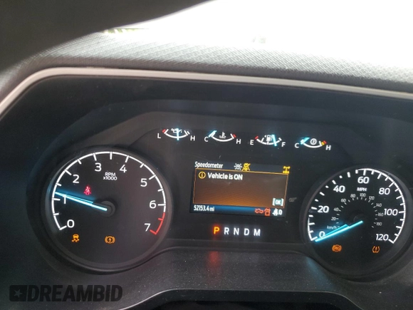 2022 Ford F-150 XL with VIN 1FTEW1EP9NKD36368, listed as a Copart auction lot 57140275 with 52,153 mi miles and Salvage title. Bid and sale history available at DreamBid. Image 9.