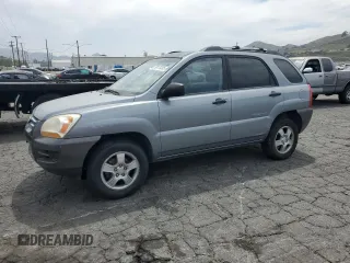 2007 Kia Sportage LX with VIN KNDJF724077447389, listed as a Copart auction lot 53170305 with 238,396 mi miles and Clean Title. Bid and sale history available at carsss.com. Image 1.