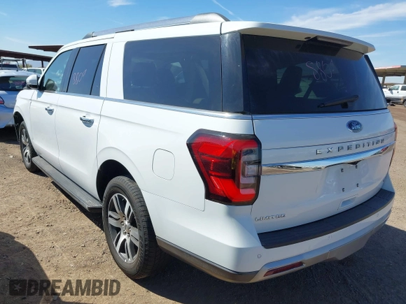2024 Ford Expedition Max Limited with VIN 1FMJK1K87REA65544, listed as a IAAI auction lot 41627008 with 33,380 mi miles and . Bid and sale history available at DreamBid. Image 3.