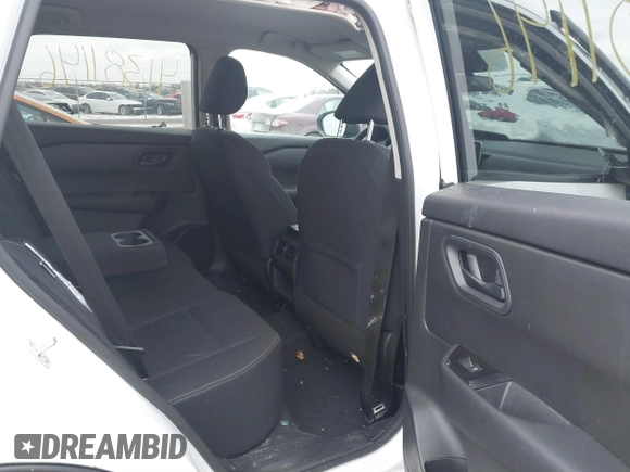 2024 Nissan Rogue S with VIN 5N1BT3ABXRC685066, listed as a IAAI auction lot 41381146 with 8,377 mi miles. Bid and sale history available at carsss.com. Image 8.
