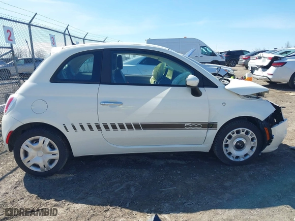 2012 FIAT 500 Pop with VIN 3C3CFFAR3CT343957, listed as a IAAI auction lot 41898756 with 26,871 mi miles. Bid and sale history available at carsss.com. Image 14.