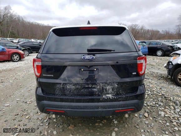 2016 Ford Utility Police Interceptor with VIN 1FM5K8AR6GGB13461, listed as a Copart auction lot 47393985 with 105,920 mi miles and Salvage Title. Bid and sale history available at carsss.com. Image 6.