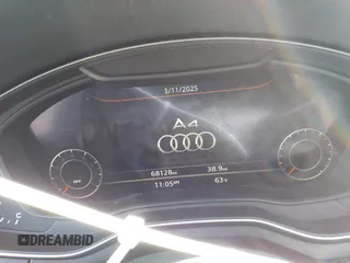2018 Audi A4 Premium with VIN WAUKMAF41JN018702, listed as a IAAI auction lot 41770021 with 68,128 mi miles. Bid and sale history available at carsss.com. Image 7.