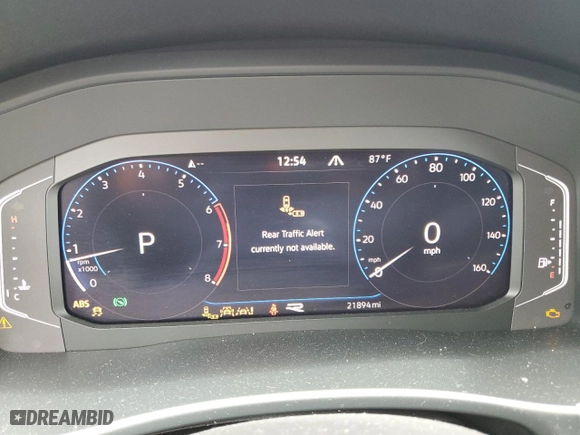 2021 Volkswagen Atlas Cross Sport 3.6L V6 SEL with VIN 1V2SE2CA3MC235554, listed as a Copart auction lot 62588584 with 21,894 mi miles and Salvage Title. Bid and sale history available at carsss.com. Image 9.