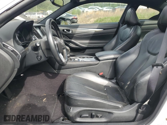 2017 Infiniti Q60 Premium with VIN JN1CV7EL5HM321176, listed as a Copart auction lot 56045305 with 93,272 mi miles and Salvage title. Bid and sale history available at DreamBid. Image 7.