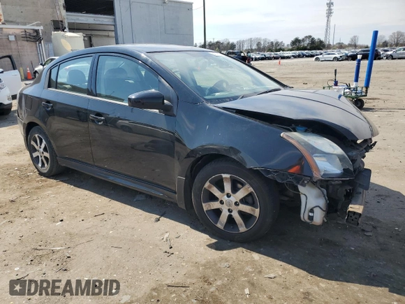 2012 Nissan Sentra SR with VIN 3N1AB6AP6CL631441, listed as a Copart auction lot 51146655 with 98,152 mi miles and Salvage Title. Bid and sale history available at DreamBid. Image 4.