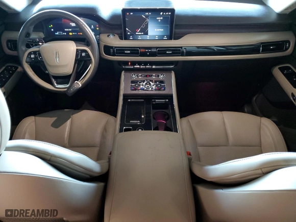 2023 Lincoln Aviator Reserve with VIN 5LM5J7WC7PGL14784, listed as a Copart auction lot 85020174 with 3,617 mi miles and Salvage Title. Bid and sale history available at carsss.com. Image 8.