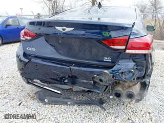 2018 Genesis G80 5.0L Ultimate with VIN KMHGN4JF1JU265669, listed as a IAAI auction lot 41919898 with 54,198 mi miles. Bid and sale history available at carsss.com. Image 6.