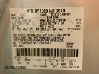 2012 Ford Escape Limited z VIN 1FMCU9EG1CKB16341, wystawiony jako Copart lot #57063845 z przebiegiem 128 205 mil mil oraz Szkoda całkowita • Salvage title. Historia ofert i sprzedaży dostępna na DreamBid. Obrazek 13.