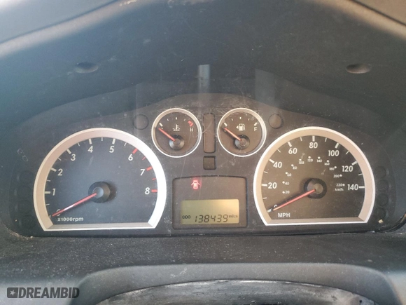 2006 Hyundai Santa Fe GLS with VIN KM8SC73E06U076654, listed as a Copart auction lot 41512875 with 138,439 mi miles and Salvage Title. Bid and sale history available at carsss.com. Image 9.