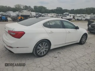 2014 Kia Cadenza Premium with VIN KNALN4D78E5163189, listed as a Copart auction lot 71295594 with 201,785 mi miles and Salvage Title. Bid and sale history available at carsss.com. Image 3.