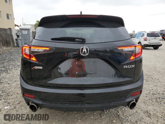 2019 Acura RDX w/A-Spec Pkg with VIN 5J8TC1H61KL009831, listed as a Copart auction lot 89263855 with 76,524 mi miles and Non repairable. Bid and sale history available at DreamBid. Image 6.