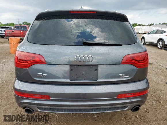 2015 Audi Q7 S line Prestige with VIN WA1DGAFE8FD013354, listed as a Copart auction lot 59822655 with 110,464 mi miles and Salvage title. Bid and sale history available at DreamBid. Image 6.