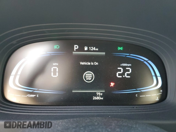 2024 Hyundai Venue Limited with VIN KMHRC8A37RU325834, listed as a Copart auction lot 46902095 with 2,680 mi miles and Salvage Title. Bid and sale history available at DreamBid. Image 9.