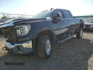 2020 GMC Sierra 2500HD SLT z VIN 1GT49NEY6LF114766, wystawiony jako Copart lot #85865404 z przebiegiem Nie podano mil oraz Szkoda całkowita • Salvage title. Historia ofert i sprzedaży dostępna na DreamBid. Obrazek 1.