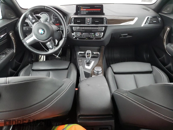 2021 BMW 2 Series M240i xDrive with VIN WBA2J7C00M7J48976, listed as a Copart auction lot 43737345 with 17,573 mi miles and Salvage Title. Bid and sale history available at carsss.com. Image 8.