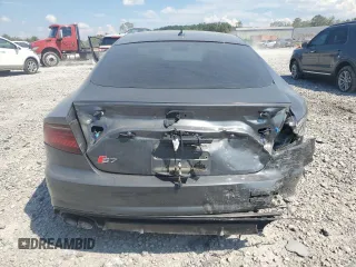 2016 Audi S7 with VIN WAUW2AFC6GN012949, listed as a Copart auction lot 72714074 with 0 mi miles and Salvage Title. Bid and sale history available at carsss.com. Image 6.