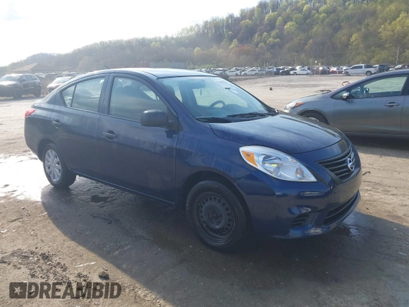 2014 Nissan Versa SV with VIN 3N1CN7AP2EL862734, listed as a IAAI auction lot 42065737 with 48,433 mi miles and . Bid and sale history available at carsss.com. Image 1.