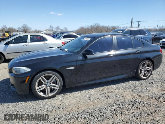 2013 BMW 5 Series 550i with VIN WBAFR9C54DD226730, listed as a Copart auction lot 50689595 with 95,742 mi miles and Clean Title. Bid and sale history available at carsss.com. Image 1.