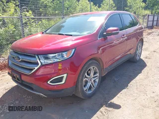 2015 Ford Edge Titanium z VIN 2FMTK3K97FBB06890, wystawiony jako IAAI lot #42241919 z przebiegiem 179 181 mil mil oraz . Historia ofert i sprzedaży dostępna na DreamBid. Obrazek 2.