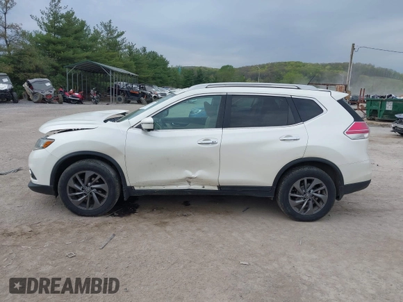 2016 Nissan Rogue SL with VIN 5N1AT2MV6GC844741, listed as a IAAI auction lot 42124853 with 176,617 mi miles and . Bid and sale history available at DreamBid. Image 15.