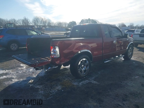 2005 Ford F-150 XLT with VIN 1FTPX12585NA02887, listed as a IAAI auction lot 41353228 with 162,863 mi miles. Bid and sale history available at carsss.com. Image 4.
