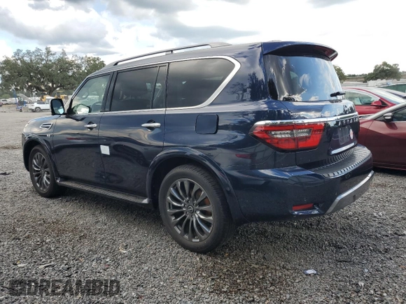 2021 Nissan Armada Platinum with VIN JN8AY2DA5M9372810, listed as a Copart auction lot 73799544 with 29,382 mi miles and Non Repairable. Bid and sale history available at carsss.com. Image 2.