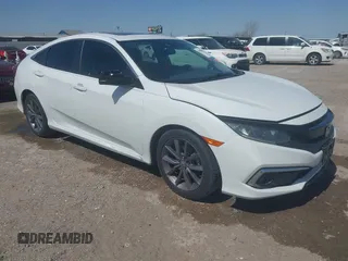 2019 Honda Civic Sedan EX with VIN 19XFC1F34KE008721, listed as a IAAI auction lot 41845651 with 80,991 mi miles. Bid and sale history available at carsss.com. Image 1.