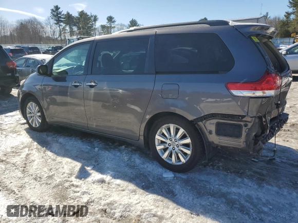 2011 Toyota Sienna XLE with VIN 5TDDK3DC7BS002989, listed as a Copart auction lot 45714275 with 174,640 mi miles and Non repairable. Bid and sale history available at DreamBid. Image 2.