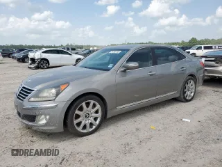 2012 Hyundai Equus Signature z VIN KMHGH4JH3CU051634, wystawiony jako Copart lot #64385195 z przebiegiem 133 692 mil mil oraz Czysty tytuł • Clean title. Historia ofert i sprzedaży dostępna na DreamBid. Obrazek 1.